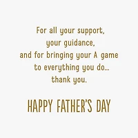 Thanks for Your A Game Father's Day Card for Dad for only USD 2.50 | Hallmark