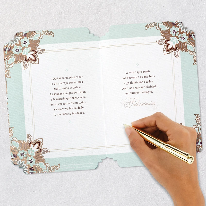 Joy Religious Spanish-Language Wedding Card for Couple With Prayer Card for only USD 5.99 | Hallmark