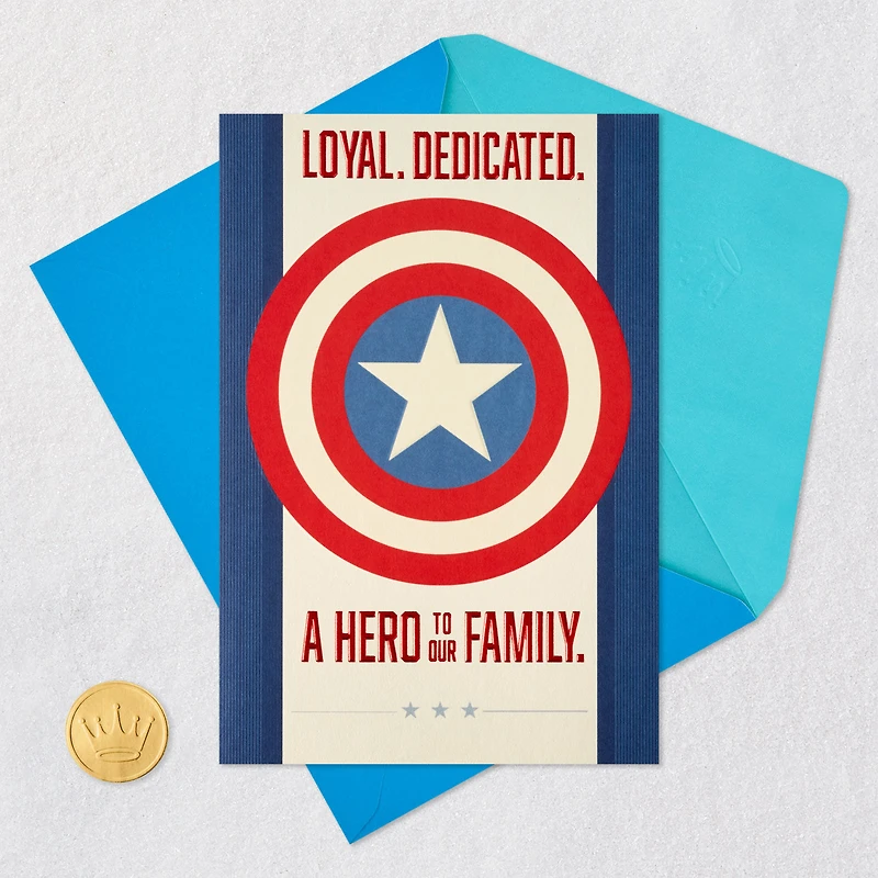 Marvel Captain America You're One of the Good Guys Birthday Card for Family Member for only USD 5.59 | Hallmark