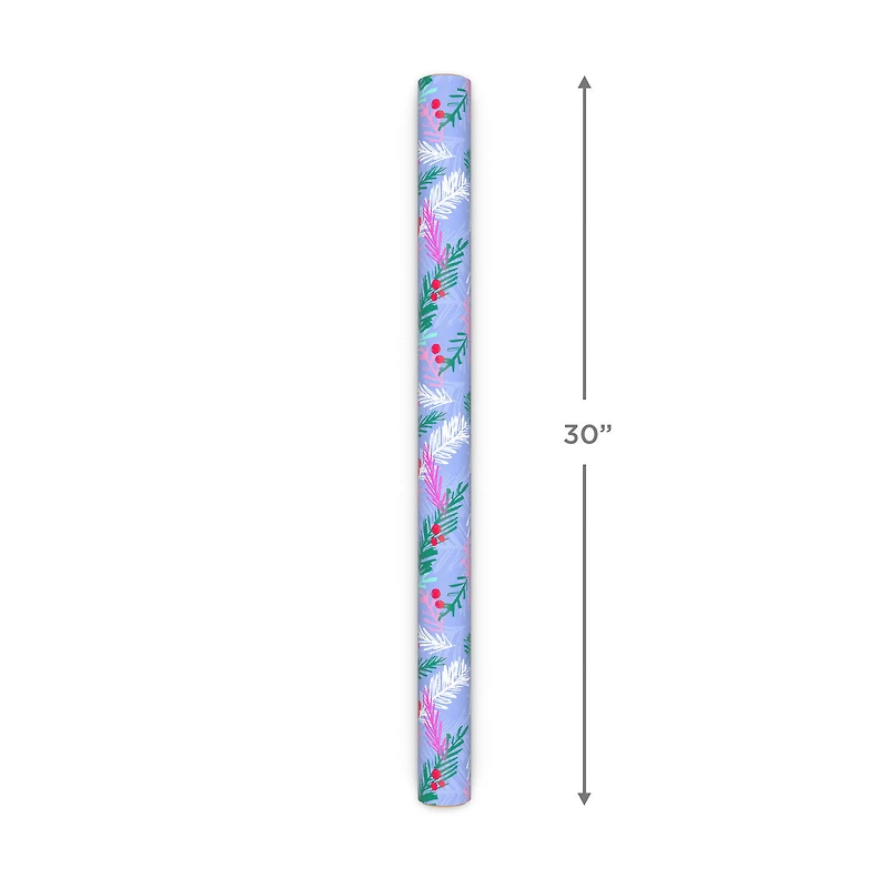 Vibrant Pines/Merry Messages Christmas Reversible Wrapping Paper Roll, 30 sq. ft. for only USD 4.99 | Hallmark