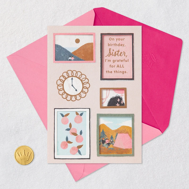 Grateful for All the Things Birthday Card for Sister for only USD 4.99 | Hallmark