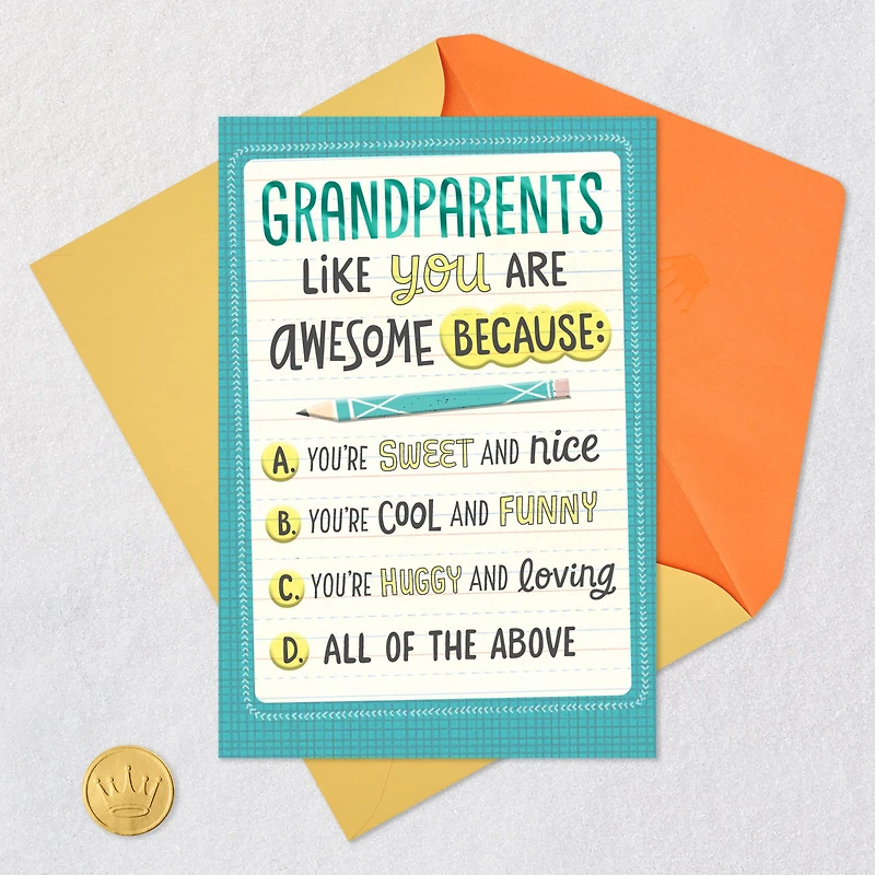 You're Awesome Grandparents Day Card from Kids for only USD 2.99 | Hallmark