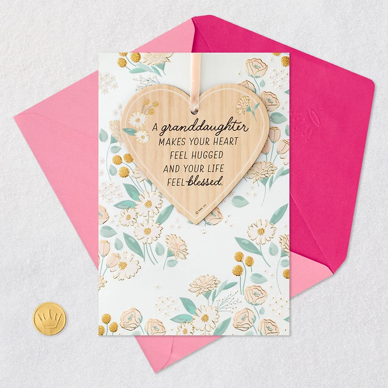 Joy to Our Family Birthday Card for Granddaughter with Ornament for only USD 8.59 | Hallmark