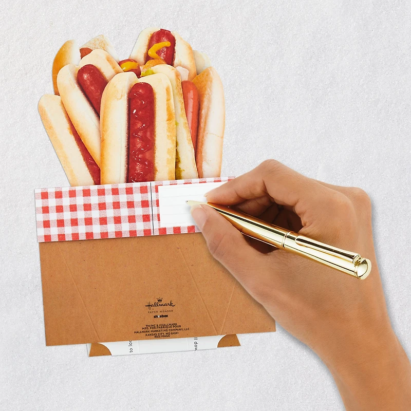 Hope Today Is a Real Wiener Hot Dog Bouquet Funny 3D Pop-Up Card for only USD 7.99 | Hallmark