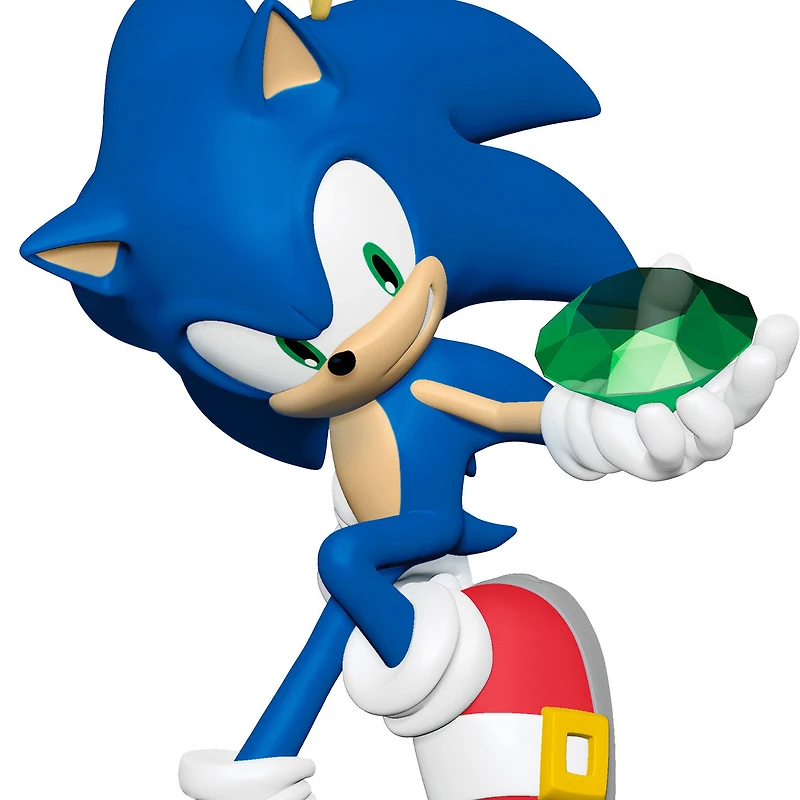 Sonic the Hedgehog™ Sonic With Chaos Emerald Ornament for only USD 23.99 | Hallmark