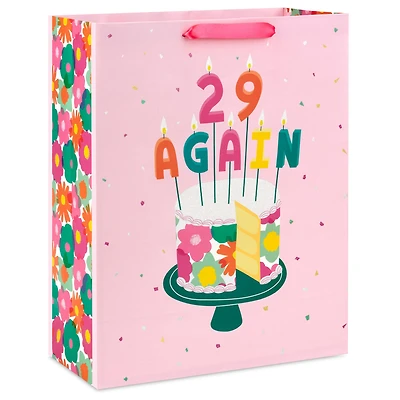15.5" 29 Again Cake and Candles Extra-Large Birthday Gift Bag for only USD 5.49 | Hallmark