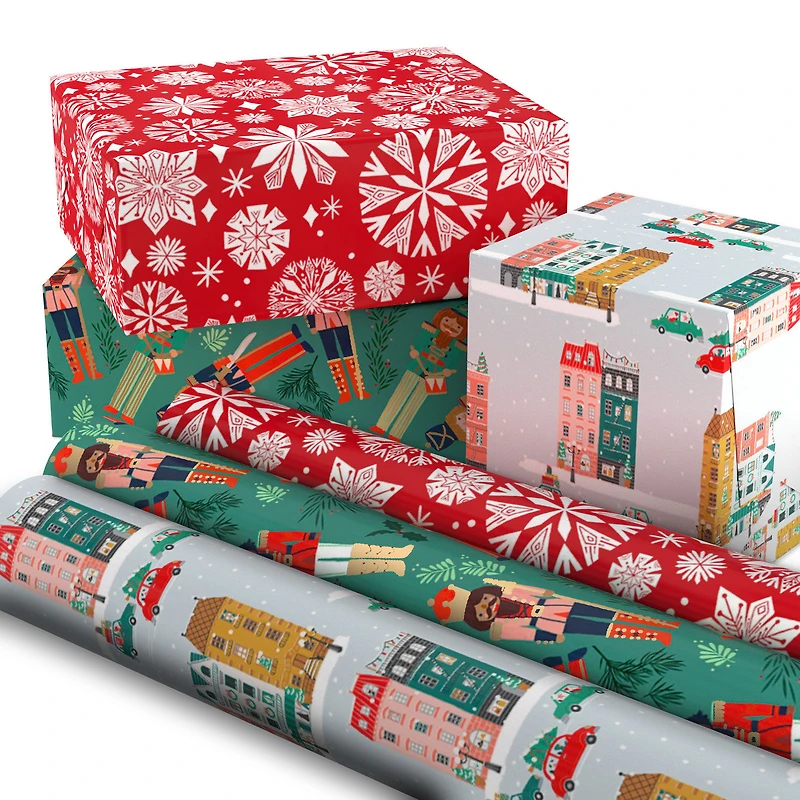 Cozy Traditions 3-Pack Christmas Wrapping Paper for only USD 16.99 | Hallmark