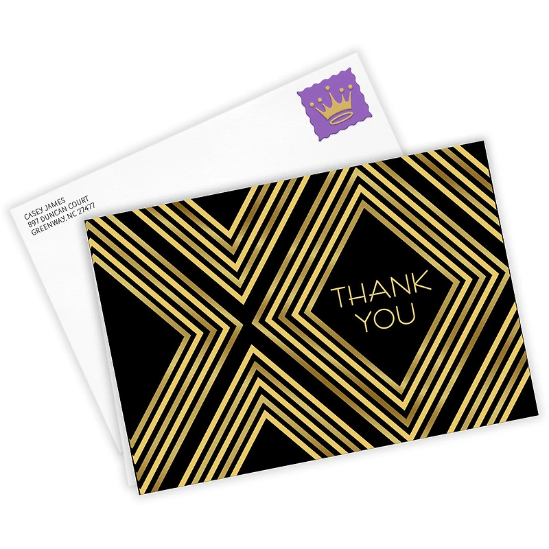 Art Deco Diamonds Custom Thank You Card for only USD 4.99 | Hallmark