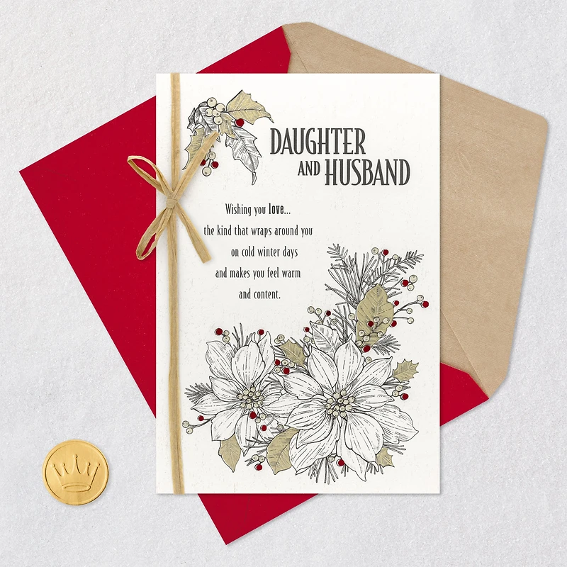 Wishing You Love, Peace and Joy Christmas Card for Daughter and Husband for only USD 6.99 | Hallmark
