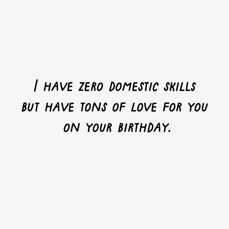 Pardon My Domestic Skills Funny Birthday Card for only USD 4.49 | Hallmark