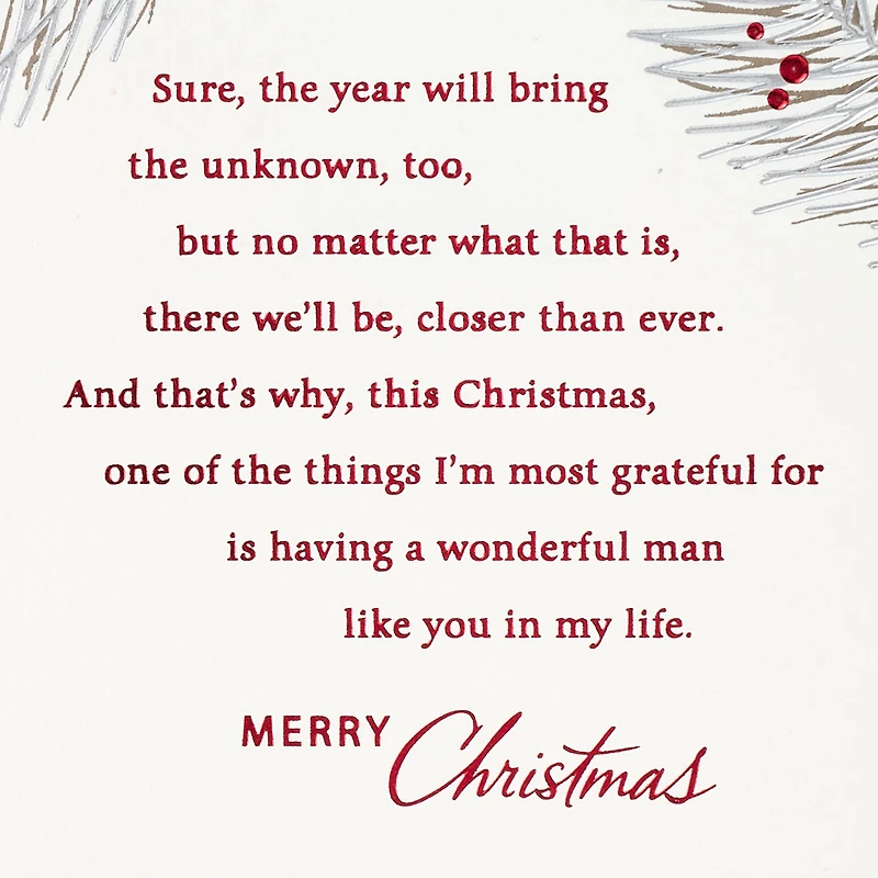 To the Man I Love Romantic Christmas Card for Him for only USD 6.99 | Hallmark