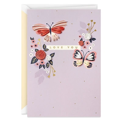 Nowhere I'd Rather Be Romantic Quilled Paper Handmade Birthday Card for only USD 10.99 | Hallmark