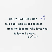 I'll Always Look Up to You Father's Day Card for Dad From Daughter for only USD 4.99 | Hallmark