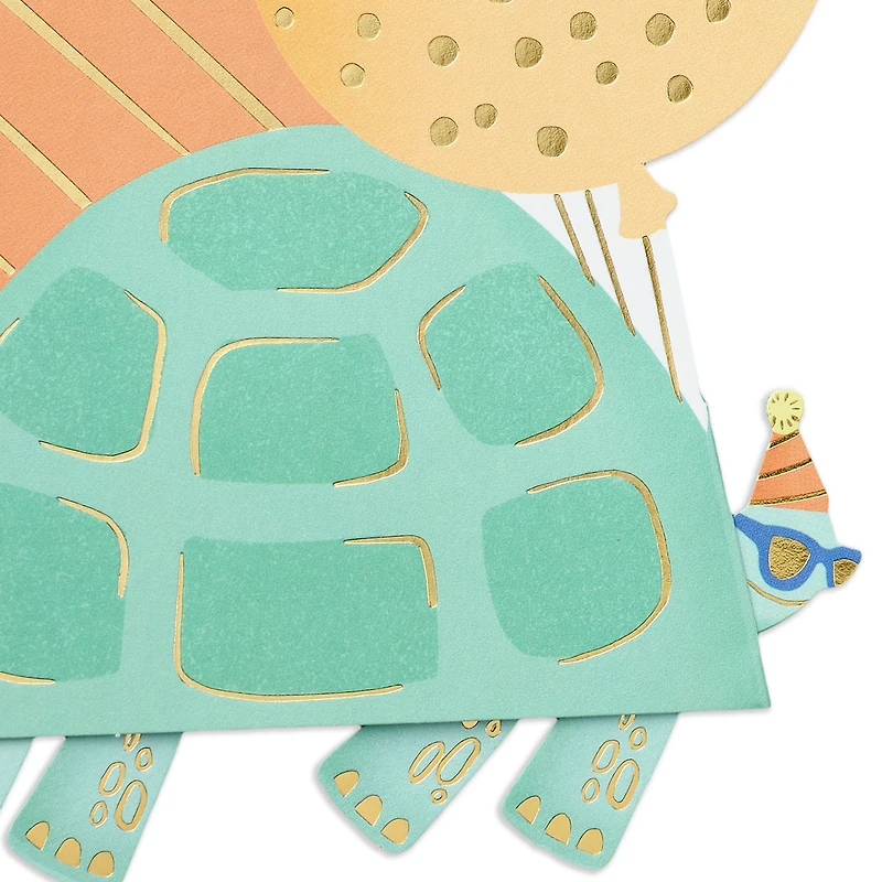 Turtle and Balloons Your Day to Shell-ebrate Papercraft Birthday Card for only USD 5.99 | Hallmark