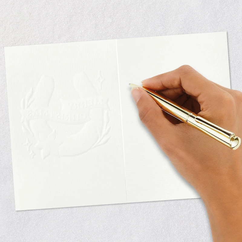 Hallmark x Opry® Horseshoe With Banner Blank Christmas Card for only USD 4.99 | Hallmark