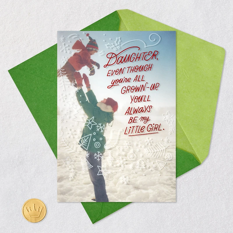 You'll Always Be My Little Girl Christmas Card for Daughter for only USD 6.59 | Hallmark