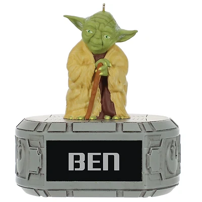 Star Wars™ Yoda™ Personalized Ornament, Custom Text for only USD 30.99 | Hallmark