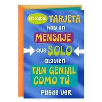 A Message Only for You Spanish-Language Funny Birthday Card for only USD 3.99 | Hallmark