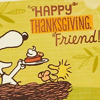 Peanuts® Snoopy and Woodstock Smile Thanksgiving Card for Friend for only USD 2.00 | Hallmark