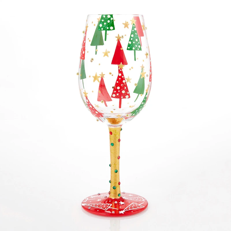 Lolita Most Wonderful Time of the Year Handpainted Wine Glass, 15 oz. for only USD 32.99 | Hallmark
