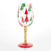 Lolita Most Wonderful Time of the Year Handpainted Wine Glass, 15 oz. for only USD 32.99 | Hallmark