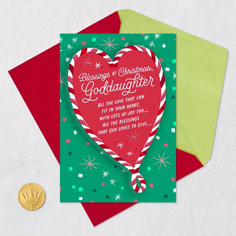 Love and Joy to Fill Your Heart Religious Christmas Card for Goddaughter for only USD 2.99 | Hallmark