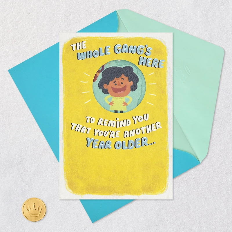 The Whole Gang’s Here Funny Pop-Up Birthday Card for only USD 4.99 | Hallmark