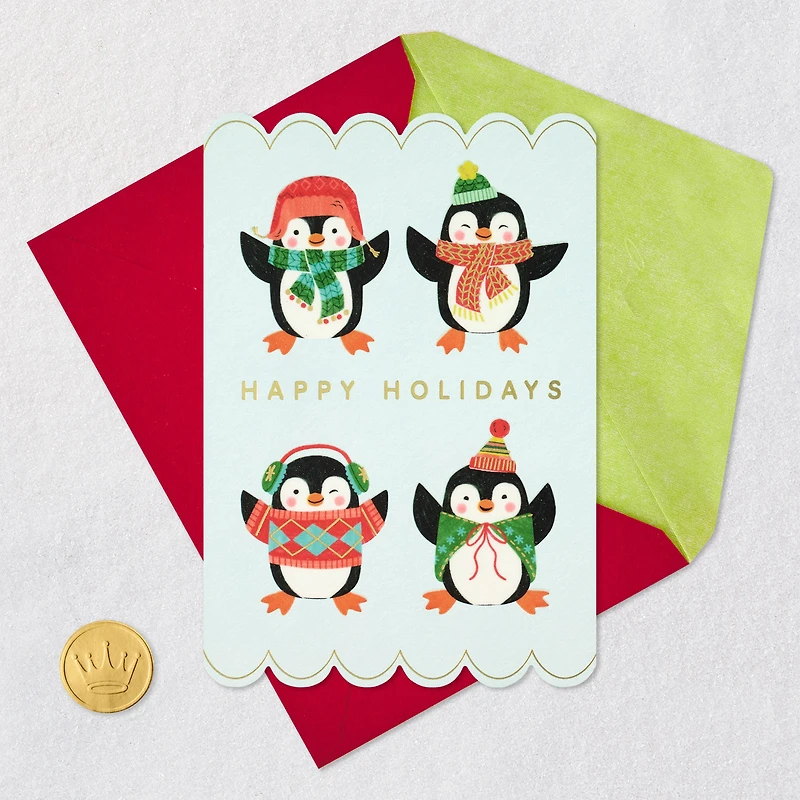 Bright and Jolly Penguins Christmas Card for only USD 4.99 | Hallmark