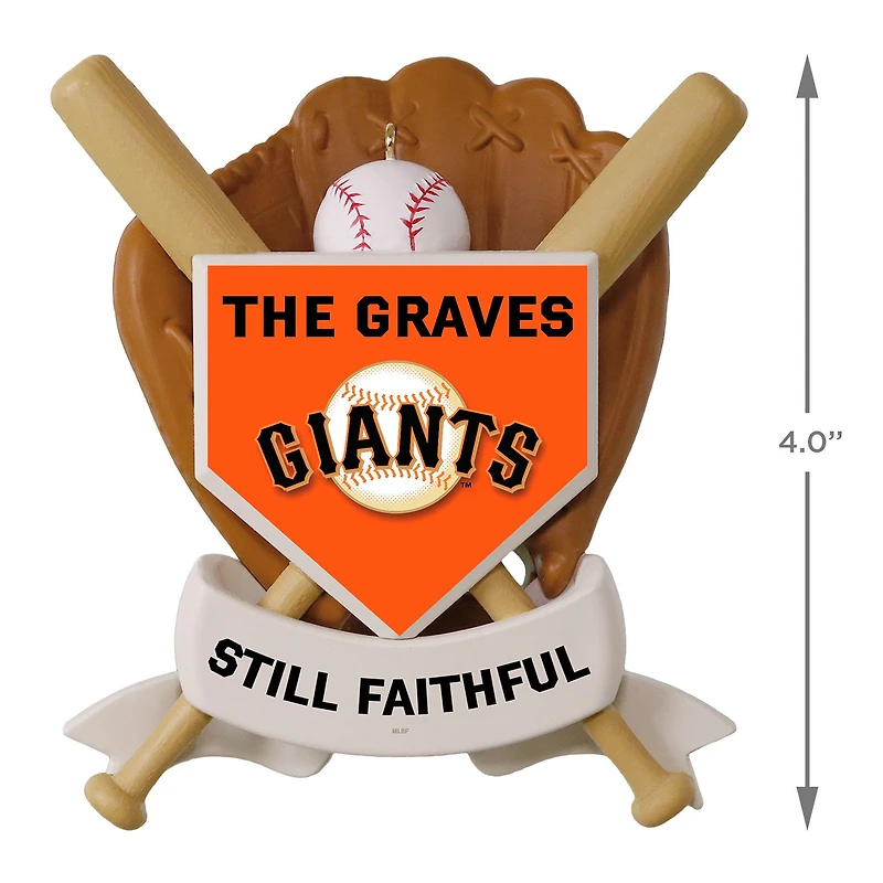 MLB San Francisco Giants™ Baseball Personalized Ornament