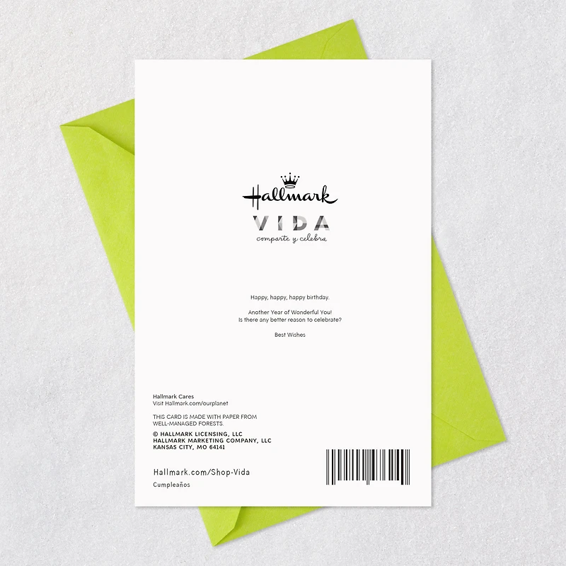 Another Year of Wonderful You Spanish-Language Birthday Card for only USD 2.50 | Hallmark