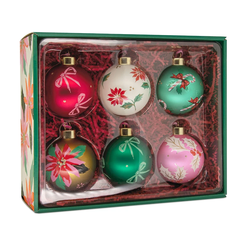 Lacey Chabert Collection Glass Hallmark Ornaments, Set of 6 for only USD 45.99 | Hallmark