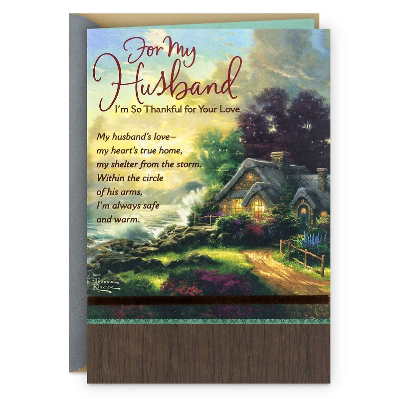 Thomas Kinkade My Heart Is at Home with You Father's Day Card for Husband for only USD 5.99 | Hallmark