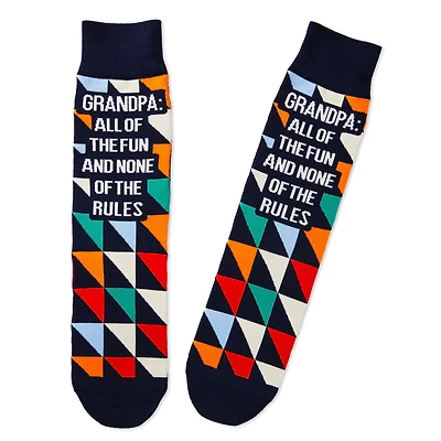 Grandpa All of the Fun Novelty Crew Socks for only USD 12.99 | Hallmark