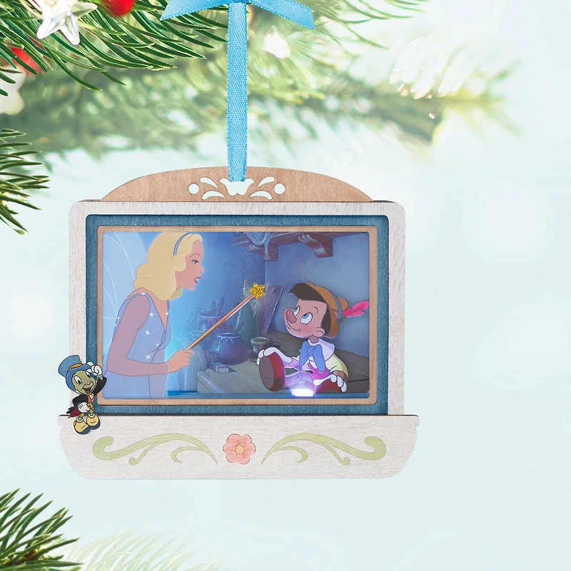 Disney Pinocchio 85th Anniversary Geppetto’s Wish Come True Papercraft Ornament With Light for only USD 27.99 | Hallmark