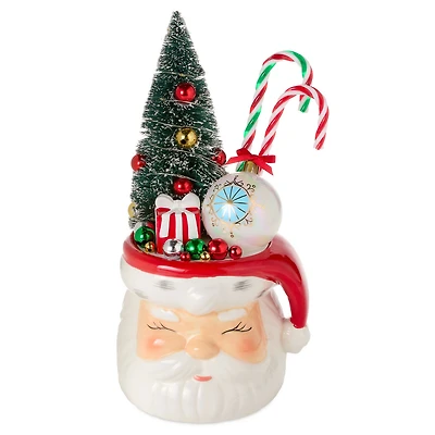 Smiling Santa With Tree Light-Up Figurine, 11.25" H for only USD 46.99 | Hallmark