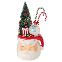Smiling Santa With Tree Light-Up Figurine, 11.25" H for only USD 46.99 | Hallmark