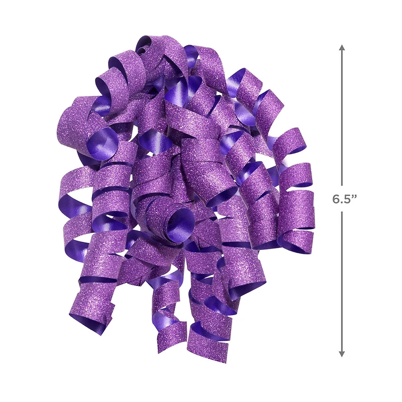6.5" Sparkling Purple Curly Ribbon Gift Bow for only USD 1.99 | Hallmark