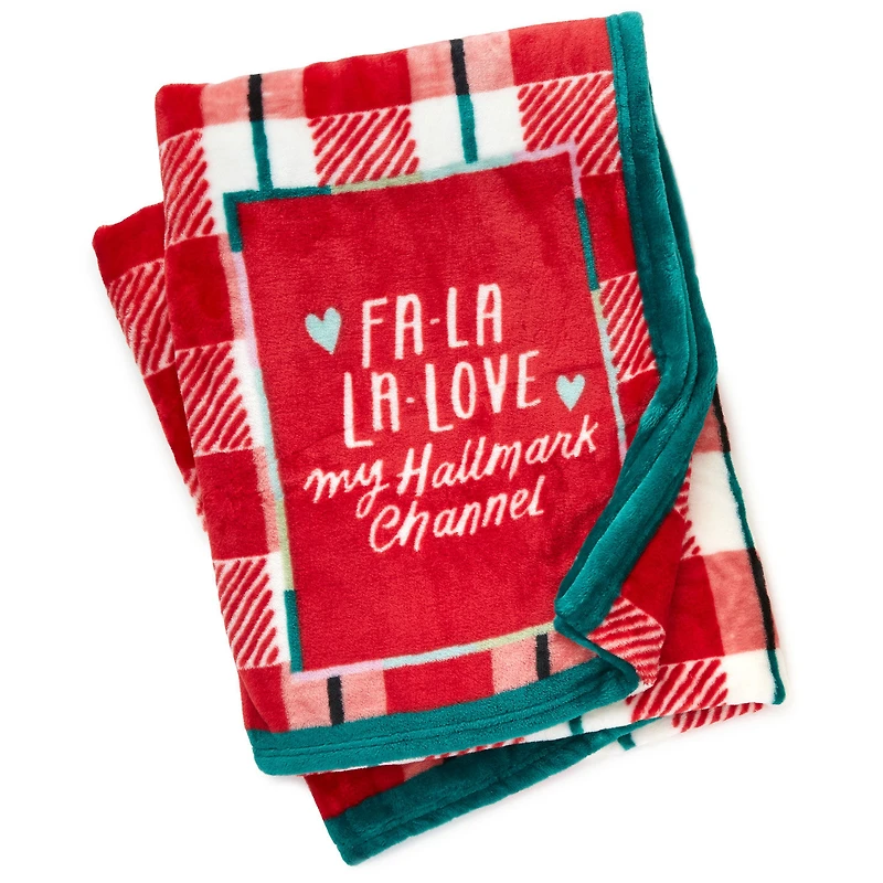 Hallmark Channel Fa-La-La-Love Plaid Blanket, 50x60 for only USD 19.99 | Hallmark