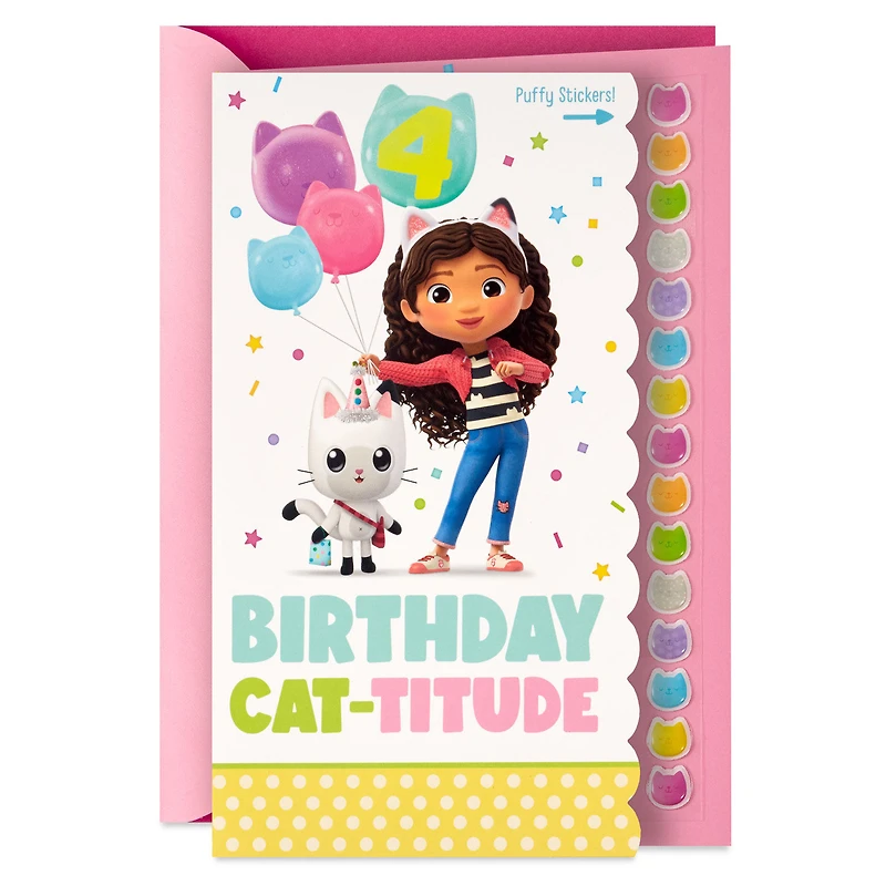 Gabby's Dollhouse Cat-titude Birthday Card with Stickers for only USD 6.99 | Hallmark