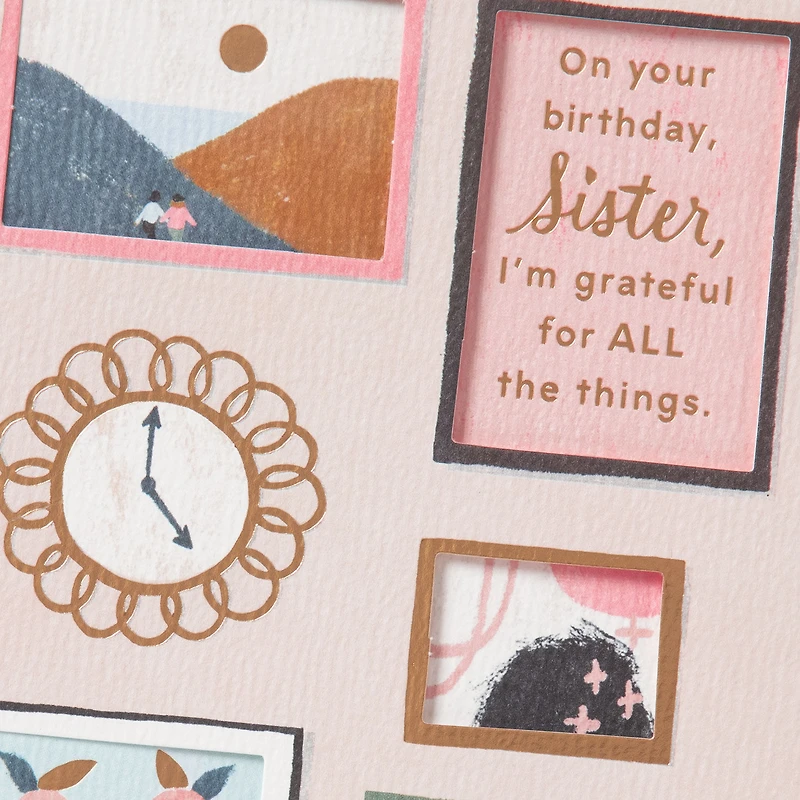 Grateful for All the Things Birthday Card for Sister for only USD 4.99 | Hallmark
