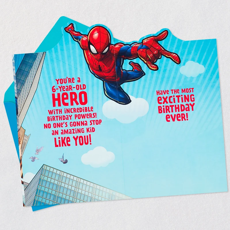 Marvel Spider-Man Amazing Hero Pop-Up 6th Birthday Card for only USD 4.59 | Hallmark