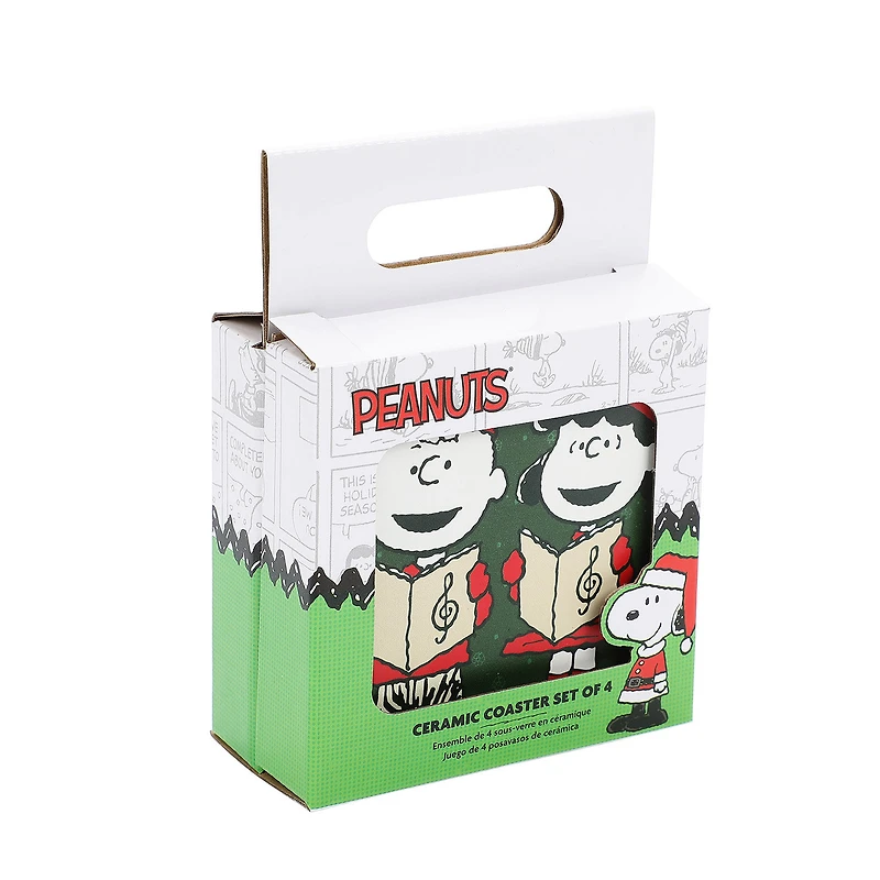 BioWorld Peanuts Gang Holiday Ceramic Coasters, Set of 4 for only USD 19.99 | Hallmark