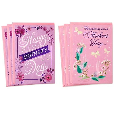 Flowers and Butterflies Mother's Day Cards Assortment, Pack of 6 for only USD 6.99 | Hallmark