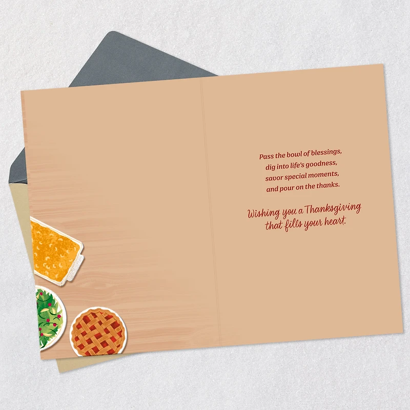 Pass the Blessings and Pour on the Thanks Thanksgiving Card for only USD 3.59 | Hallmark