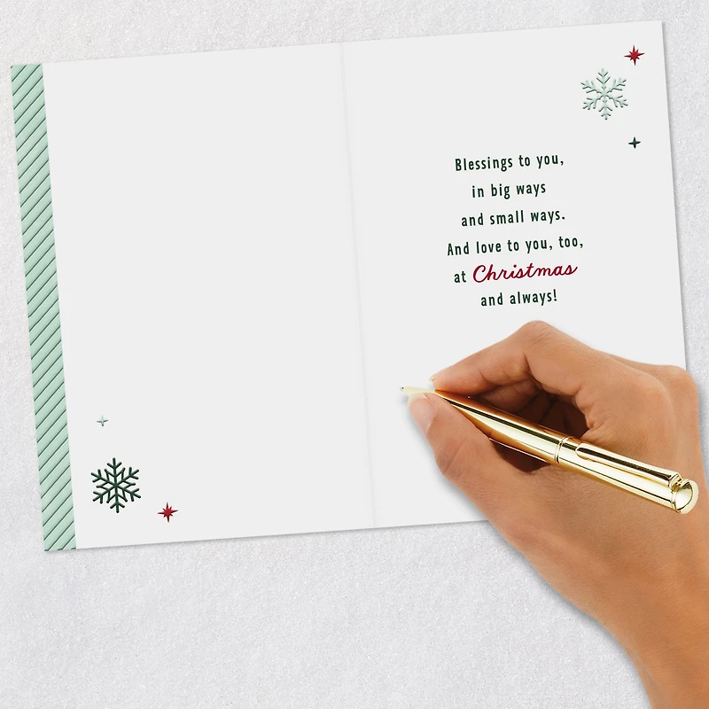 Blessings and Love Christmas Card for Godchild for only USD 2.99 | Hallmark