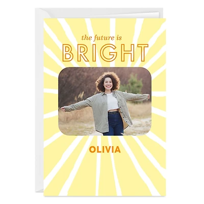 Future Is Bright Sun Rays Custom Graduation Card for only USD 4.99 | Hallmark