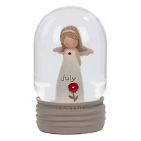 Blossom Bucket July Birthstone Angel Snow Globe, 4.2" for only USD 22.99 | Hallmark