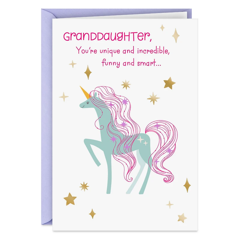 You're Unique and Incredible Birthday Card for Granddaughter for only USD 2.50 | Hallmark