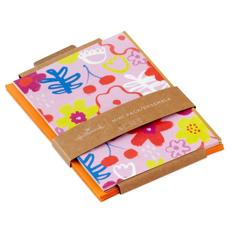 Abstract Floral on Pink Blank Note Cards, Pack of 5 for only USD 5.00 | Hallmark