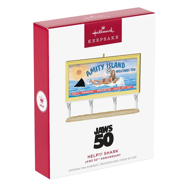 Jaws 50th Anniversary Help!!! Shark Ornament for only USD 23.99 | Hallmark